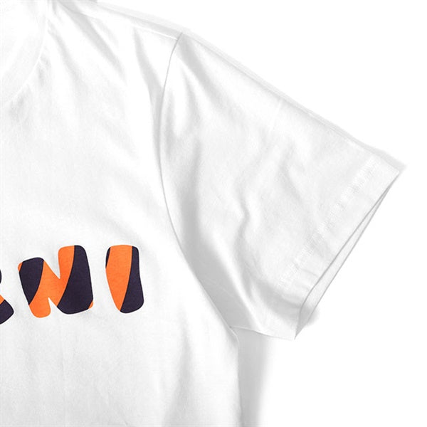 MARNI マルニ ストライプロゴ プリントTシャツ HUMU0170P1 USCS78