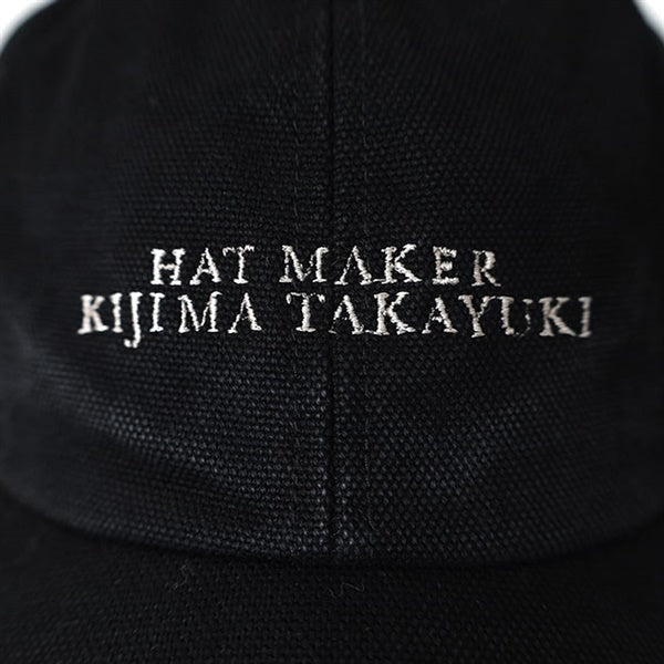 KIJIMA TAKAYUKI キジマタカユキ コットンダック ロゴ刺繍 ヴィンテージキャップ MYYY261106