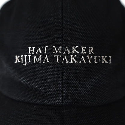 KIJIMA TAKAYUKI キジマタカユキ コットンダック ロゴ刺繍 ヴィンテージキャップ MYYY261106