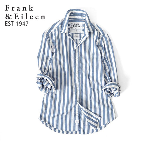 Frank&Eileen フランク&アイリーン FINBAR SST フィンバー ストライプシャツ 3720700032