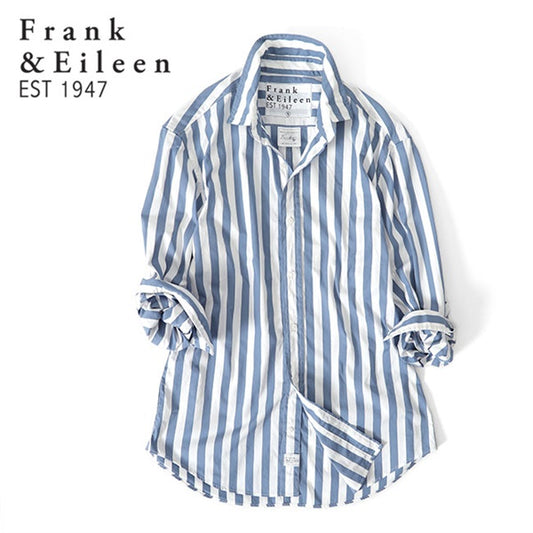 Frank&Eileen フランク&アイリーン FINBAR SST フィンバー ストライプシャツ 3720700032