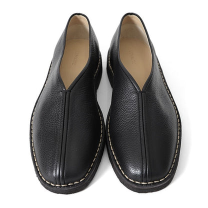 LEMAIRE ルメール PIPED CREPE SLIPPERS スクエアトゥ レザースリッポン ローファーシューズ FO0067 LL205