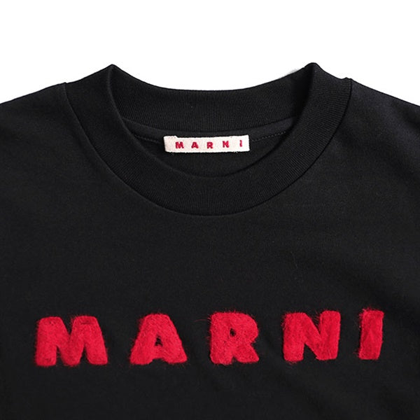 MARNI マルニ モヘアパッチ ロゴTシャツ HUMU0223S1 UTC406