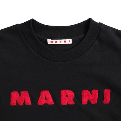 MARNI マルニ モヘアパッチ ロゴTシャツ HUMU0223S1 UTC406