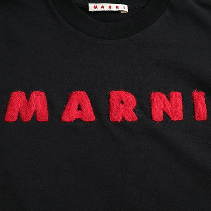 MARNI マルニ モヘアパッチ ロゴTシャツ HUMU0223S1 UTC406