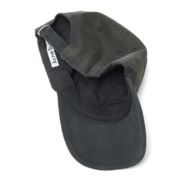 Acne Studios アクネストゥディオズ フェイデッド ロゴ刺繍 ロゴキャップ FN-UX-HATS000357 黒 帽子 メンズ レディース