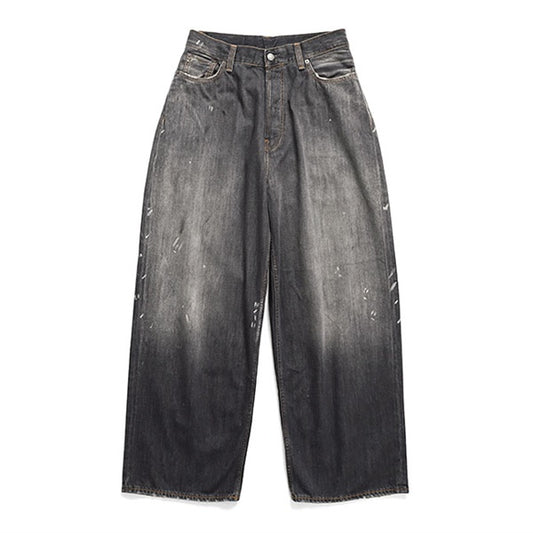 Acne Studios アクネストゥディオズ ペイント ルーズフィット ブラックトラファルガー ジーンズ 2023 U Black Trafalgar ジーパン デニム メンズ レディース