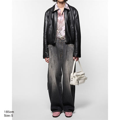 Acne Studios アクネストゥディオズ ペイント ルーズフィット ブラックトラファルガー ジーンズ 2023 U Black Trafalgar ジーパン デニム メンズ レディース