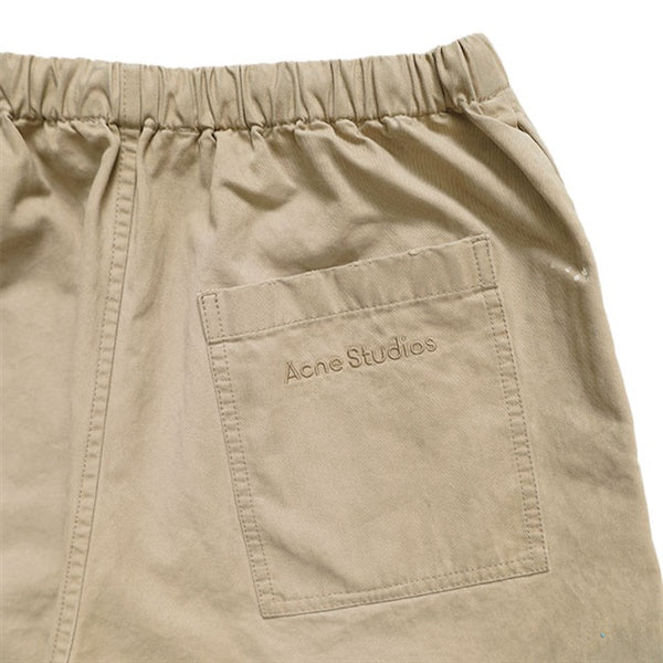 Acne Studios アクネストゥディオズ ピーチスキン加工 コットンツイル チノパンツ RW-MN-TROU000033 カーキ ベージュ メンズ
