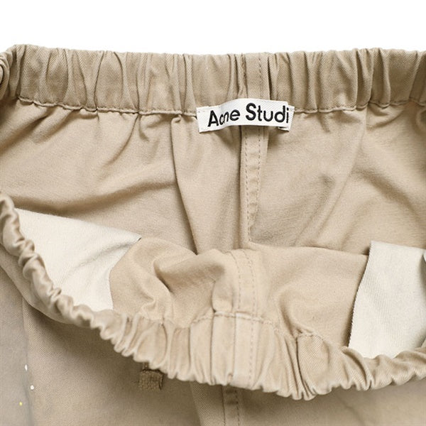 Acne Studios アクネストゥディオズ ピーチスキン加工 コットンツイル チノパンツ RW-MN-TROU000033 カーキ ベージュ メンズ