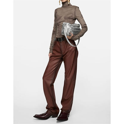 Acne Studios アクネストゥディオズ Camero Party カメロ パーティー レザー ショルダーバッグ クロスボディバッグ メタリックシルバー 銀