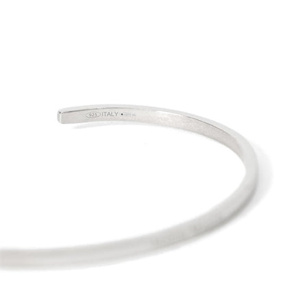 Maison Margiela メゾンマルジェラ ネームロゴ シルバー バングル SM1UY0064 SV0158