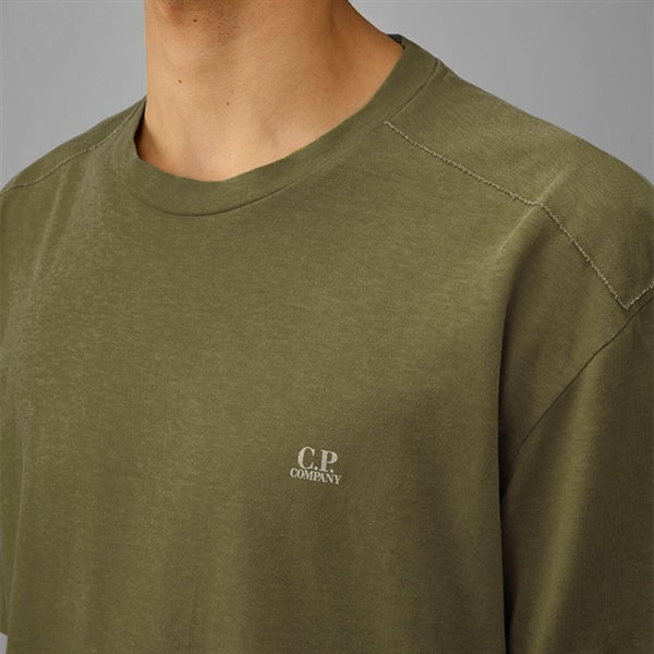 C.P. Company シーピーカンパニー ウォッシュ加工 コットン ロゴTシャツ 20CMTS192A **