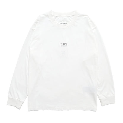 MM6 LONG SLEEVE T-SHIRT SH0NH0028 M20258 黒 ブラック ロンT 長袖Tシャツ メンズ レディース