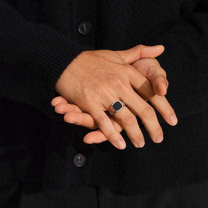 TOMWOOD トムウッド Kay Ring Polished Onyx ケイリング ポリッシュ オニキス 101276 **