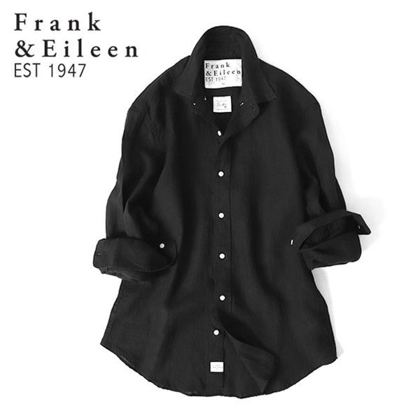 Frank&Eileen フランク&アイリーン FINBAR BKLN フィンバー イタリアン リネンシャツ 3620700031