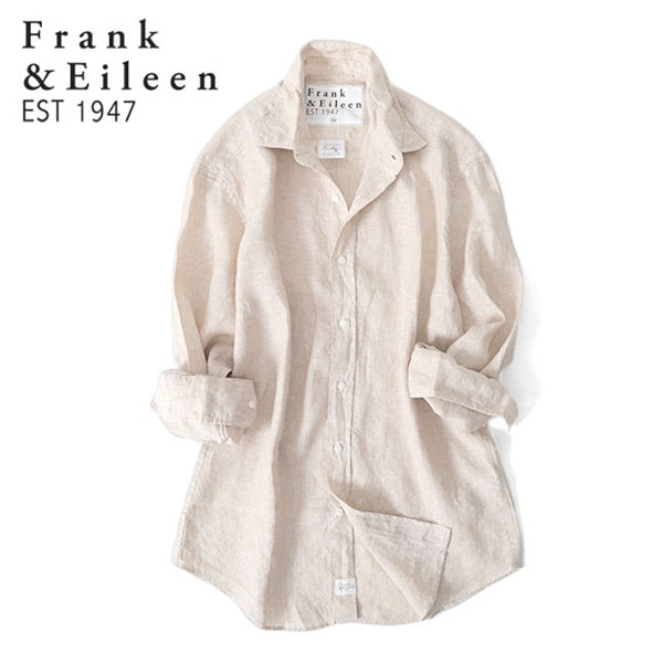 Frank&Eileen フランク&アイリーン FINBAR SNLN フィンバー イタリアン リネンシャツ 3620700034