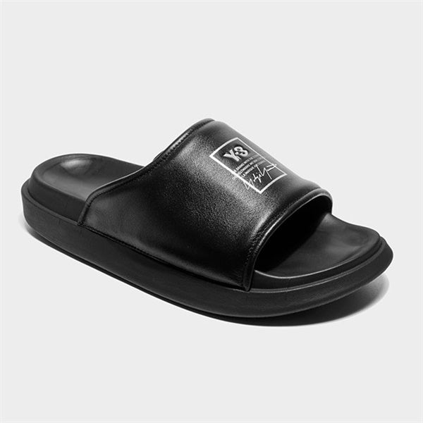 Y-3 ワイスリー SLIDE レザーサンダル KI4033