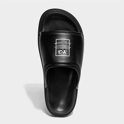 Y-3 ワイスリー SLIDE レザーサンダル KI4033