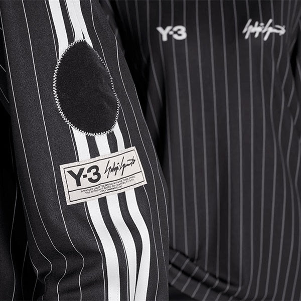 Y-3 ワイスリー ストライプ オーバーサイズ フットボールシャツ KS7574