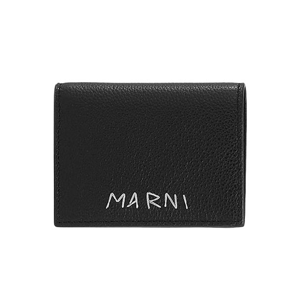 MARNI マルニ メンディング刺繍 二つ折り レザーウォレット PFMI0098U0 P6533 **