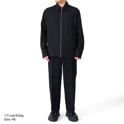 JIL SANDER ジルサンダー ギャバジン ジップ シャツジャッケット SHIRT 106 J22DL0254 J70001