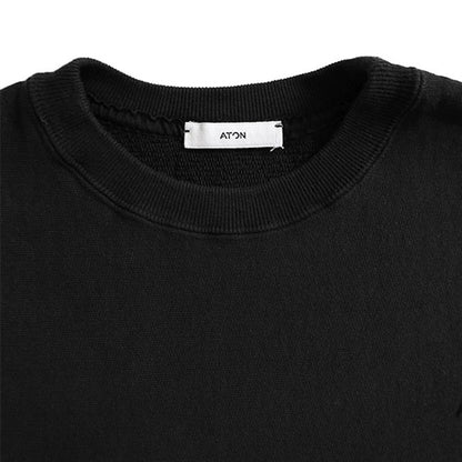 [SALE] ATON エイトン ガーメントダイ ウラケ オーバーサイズ プルオーバースウェット 0101