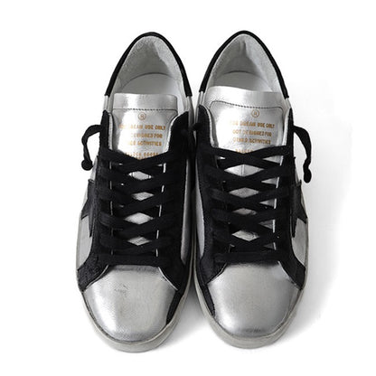 Golden Goose ゴールデングース スーパースター シルバーメタリック レザースニーカー GMF00101.F000312.60246
