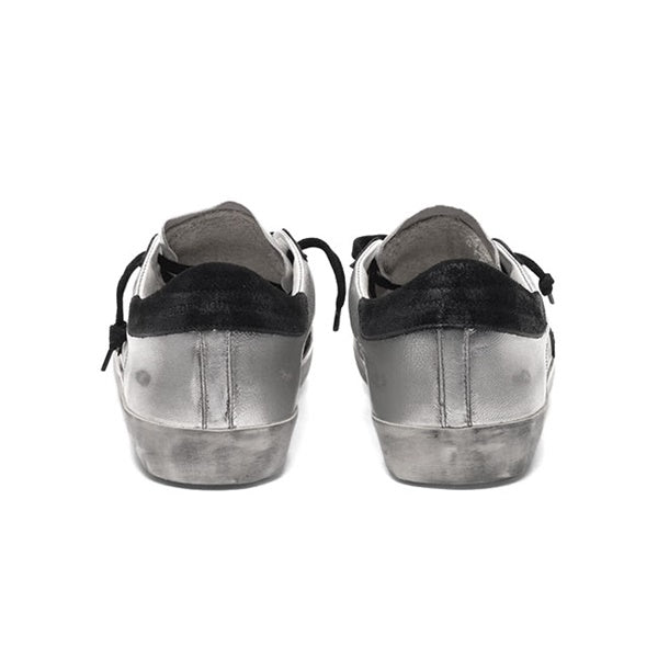 Golden Goose ゴールデングース スーパースター シルバーメタリック レザースニーカー GMF00101.F000312.60246