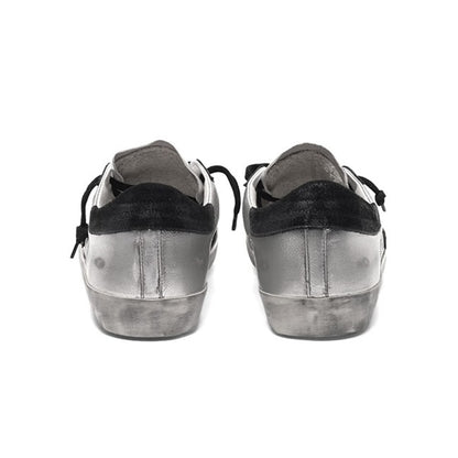 Golden Goose ゴールデングース スーパースター シルバーメタリック レザースニーカー GMF00101.F000312.60246