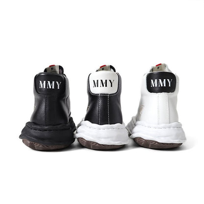 Maison MIHARA YASUHIRO メゾンミハラヤスヒロ BLAKEY ブレイキー ハイカット レザースニーカー A06FW701