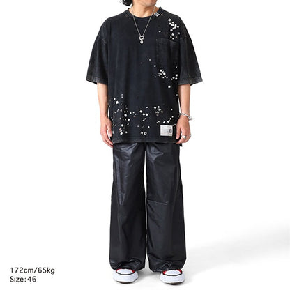 Maison MIHARA YASUHIRO ミハラヤスヒロ エンベリッシュド ブリーチTシャツ A15TS631