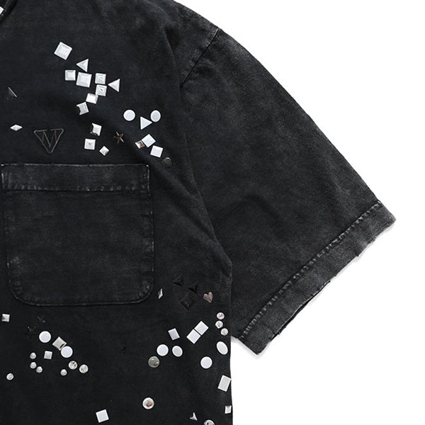 Maison MIHARA YASUHIRO ミハラヤスヒロ エンベリッシュド ブリーチTシャツ A15TS631