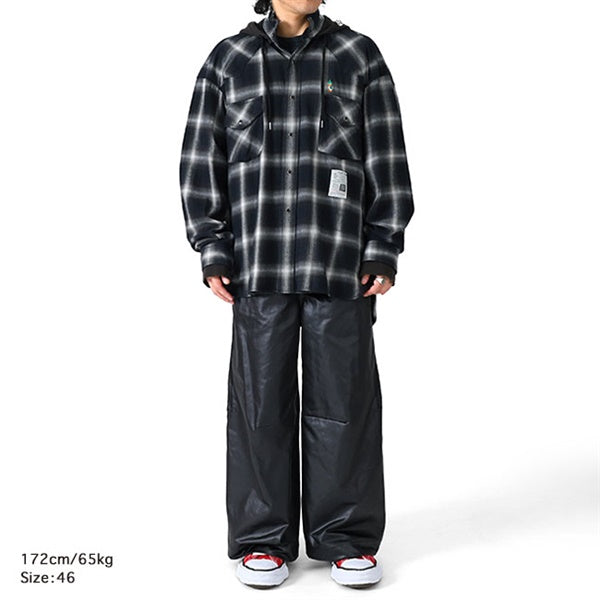 Maison MIHARA YASUHIRO ミハラヤスヒロ フード付き チェックシャツ J15SH182