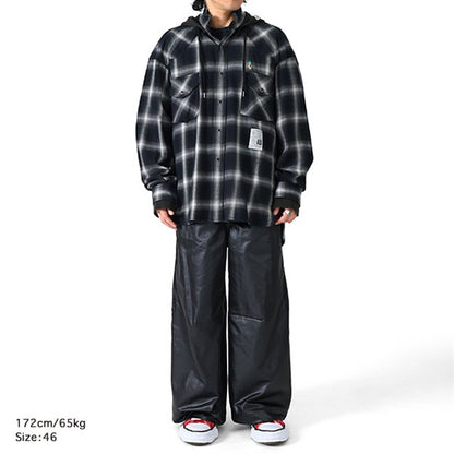 Maison MIHARA YASUHIRO ミハラヤスヒロ フード付き チェックシャツ J15SH182