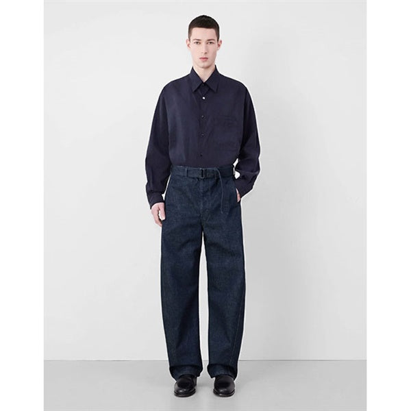 LEMAIRE ルメール インディゴデニム ツイスト ベルテッドパンツ PA326