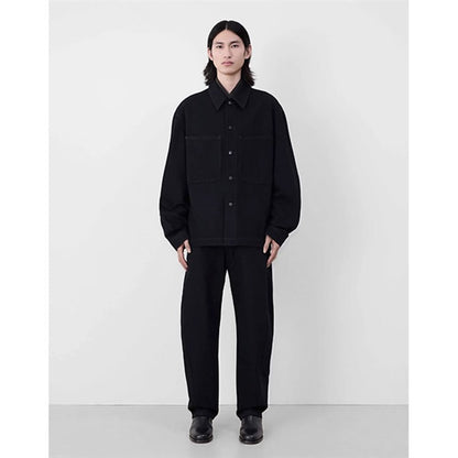LEMAIRE ルメール ツイスト スリーブ ボクシー デニムシャツ OV1004 LD1004