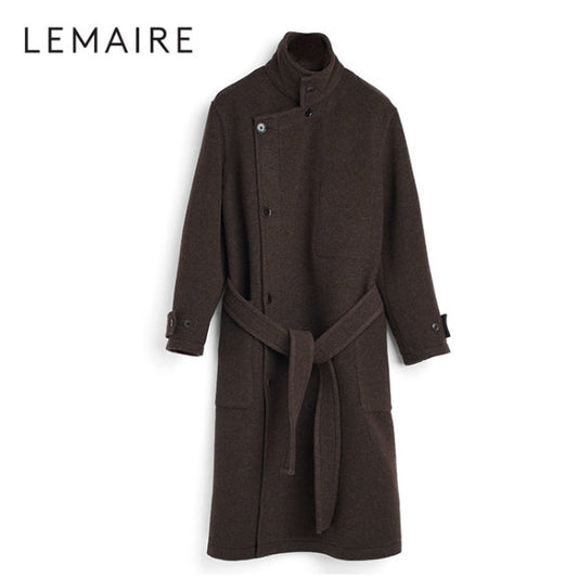 LEMAIRE ルメール 両面先染め ダブルウール ラップコート CO1090 LF1117