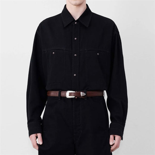 LEMAIRE ルメール MINIMAL WESTERN BELT レザー ウエスタンベルト AC1181 LL145 **