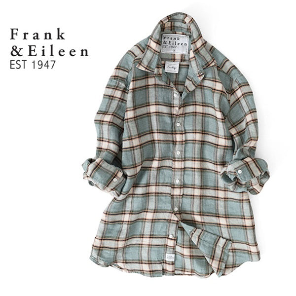 Frank&Eileen フランク&アイリーン FINBAR GSBF フィンバーリネン チェックシャツ 4020700055