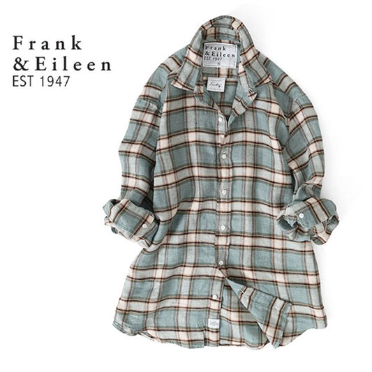 Frank&Eileen フランク&アイリーン FINBAR GSBF フィンバーリネン チェックシャツ 4020700055