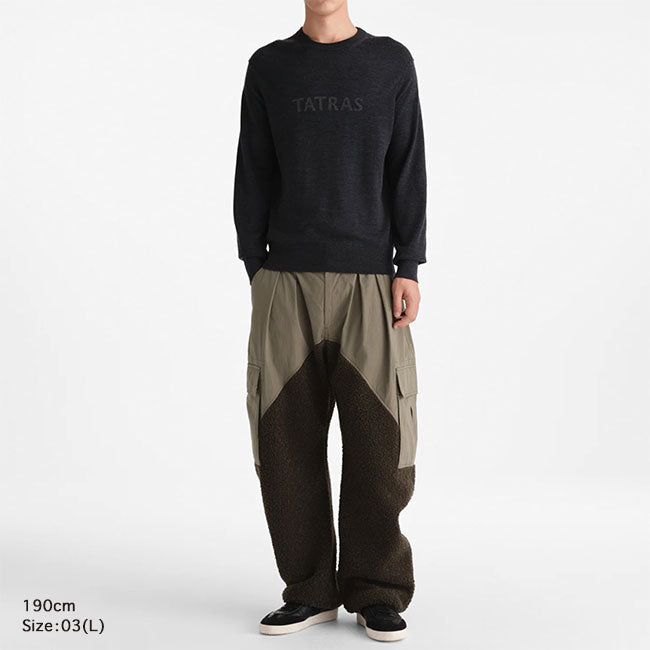 TATRAS MEDUNO HIGH GAUGE LOGO KNIT SWEATER