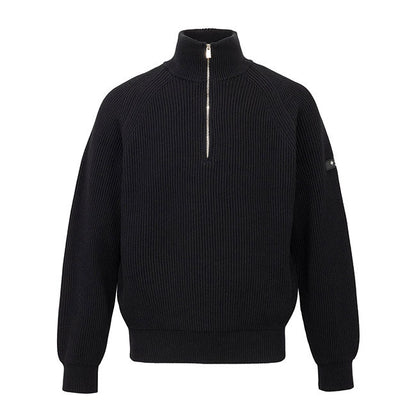 TATRAS PARENZO HIGH NECK HALF-ZIP KNIT SWEATER