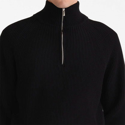 TATRAS PARENZO HIGH NECK HALF-ZIP KNIT SWEATER
