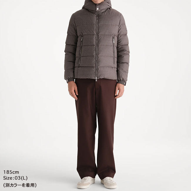 TATRAS DOMIZIANO WOOL SILK HOODED DOWN JACKET