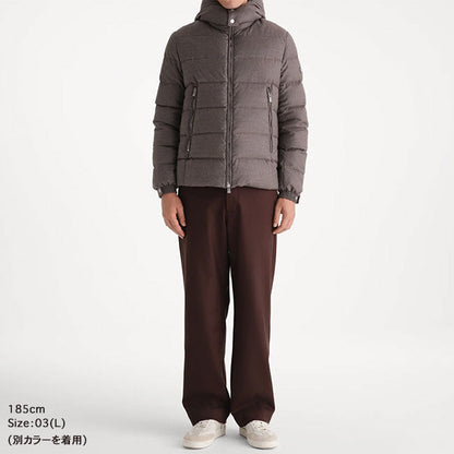 TATRAS DOMIZIANO WOOL SILK HOODED DOWN JACKET