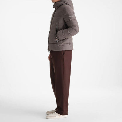 TATRAS DOMIZIANO WOOL SILK HOODED DOWN JACKET