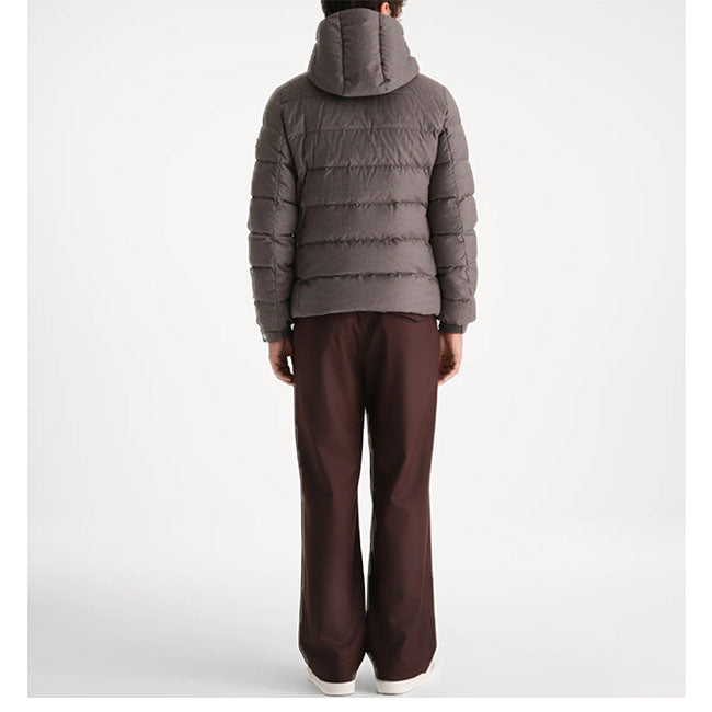 TATRAS DOMIZIANO WOOL SILK HOODED DOWN JACKET