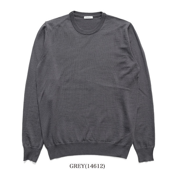 nomiamo ノミアモ 12G メリノウール クルーネック ニットセーター GIROCOLLO M/L