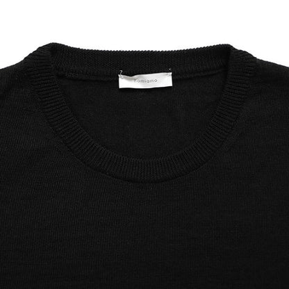 nomiamo ノミアモ 12G メリノウール クルーネック ニットセーター GIROCOLLO M/L